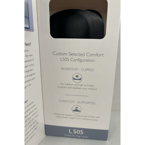 Aetrex Foot Orthotic Insoles L505 Men's Size 10 Leather Arch Support New - Picture 3 of 5